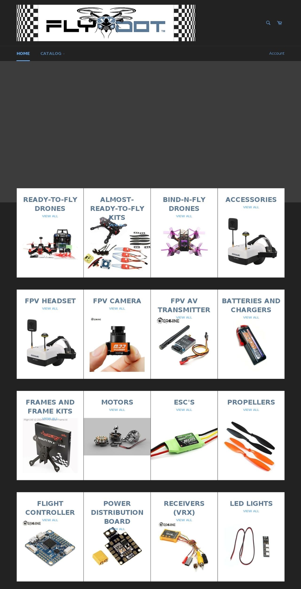 flydotdrones.com — Shopify storefront screenshot