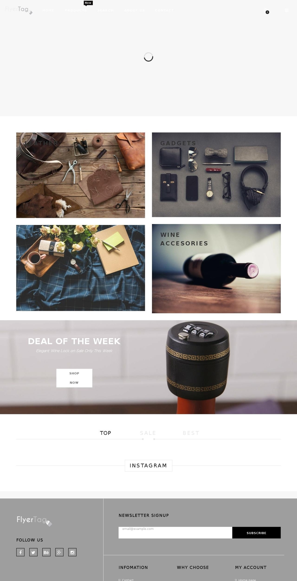 flyertag.com shopify website screenshot