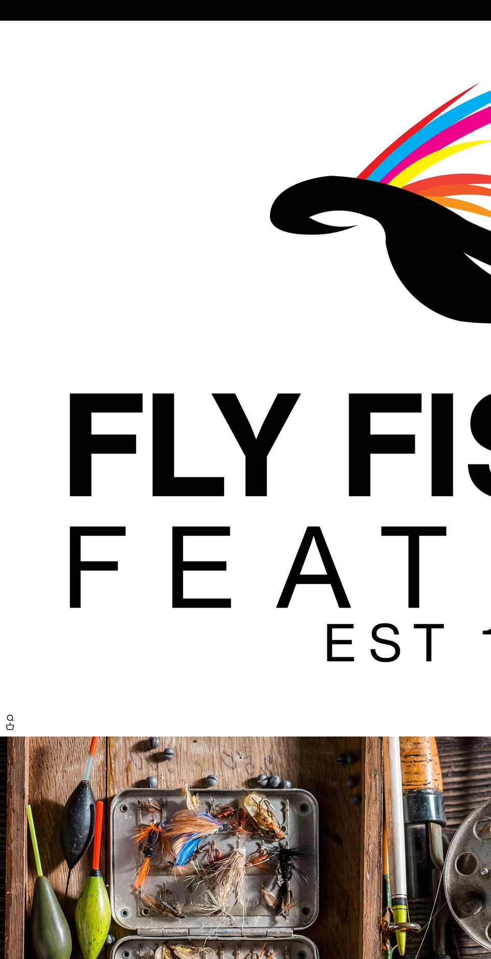 flyfishingfeathers.com shopify website screenshot