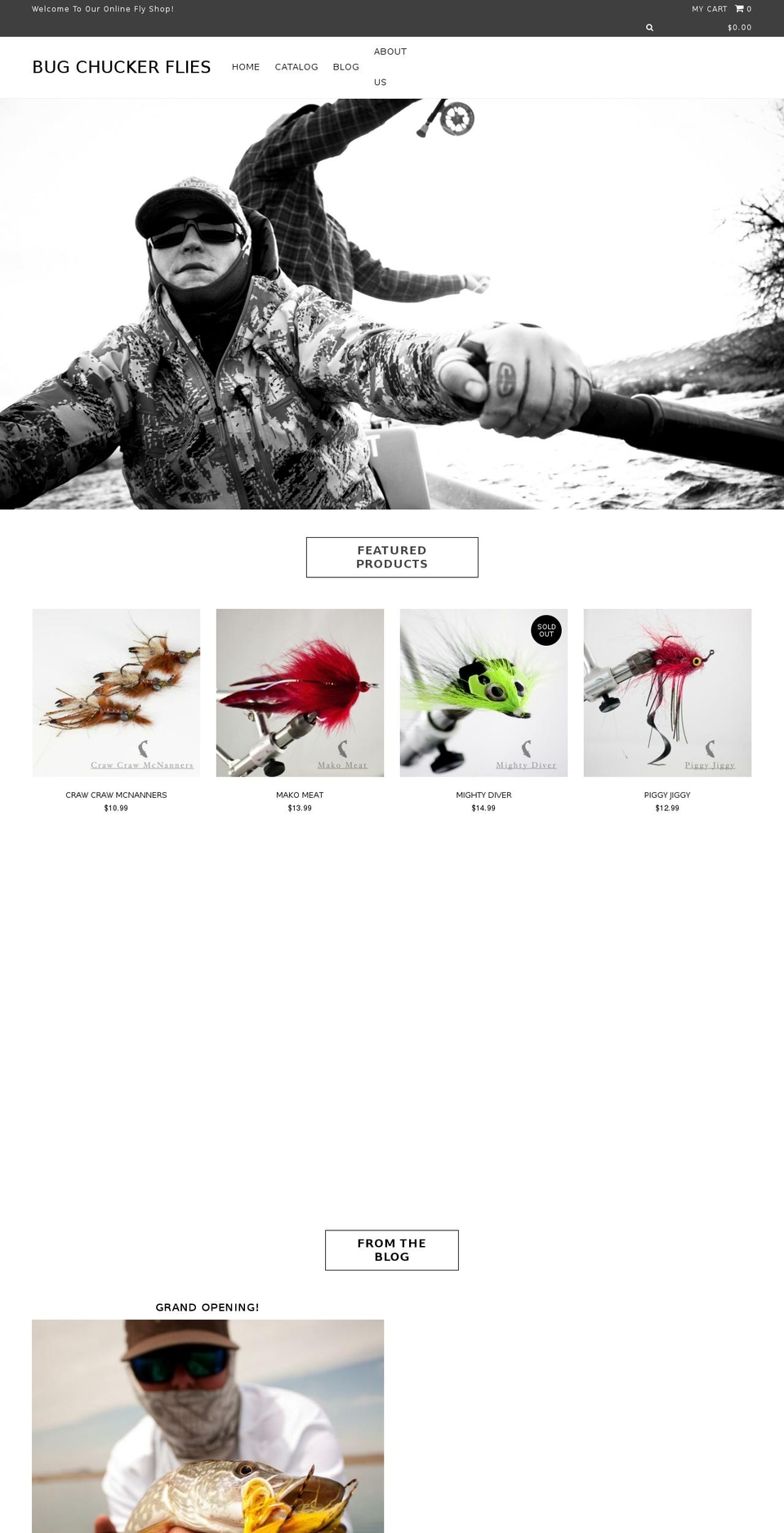 flyfishkodiakalaska.com shopify website screenshot