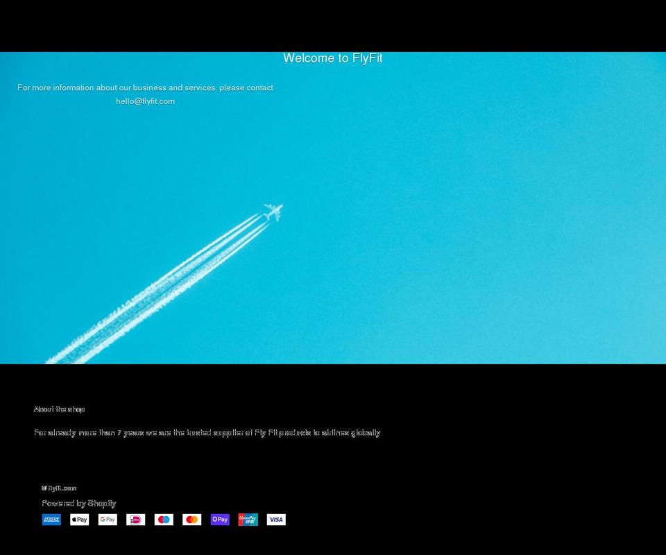 flyfit.com shopify website screenshot