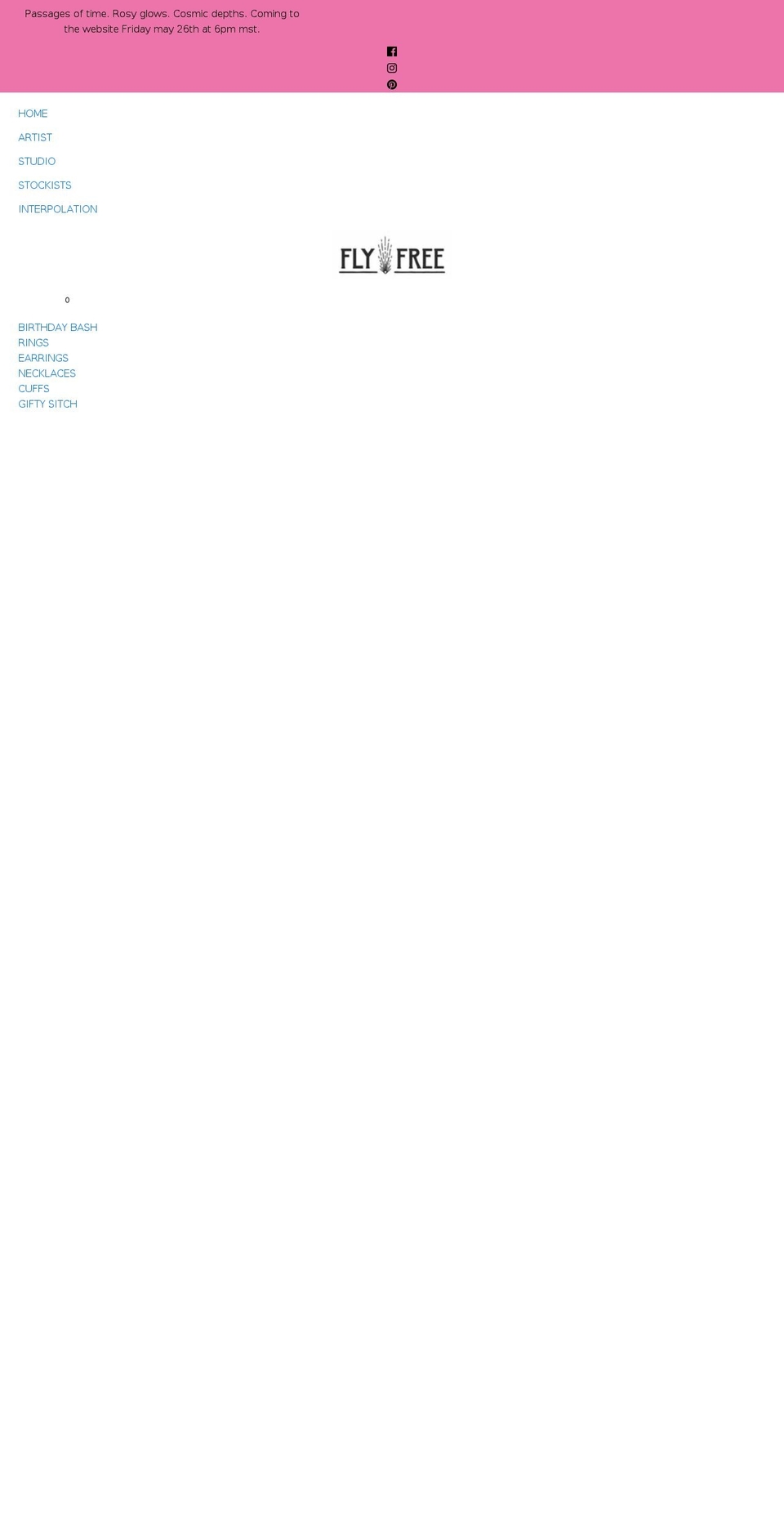 flyfreejewelry.com shopify website screenshot