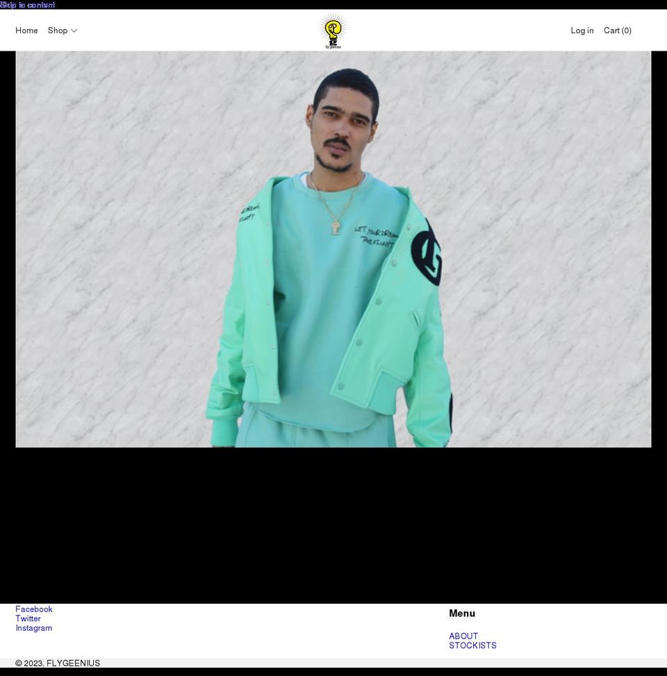 flygeenius.com shopify website screenshot