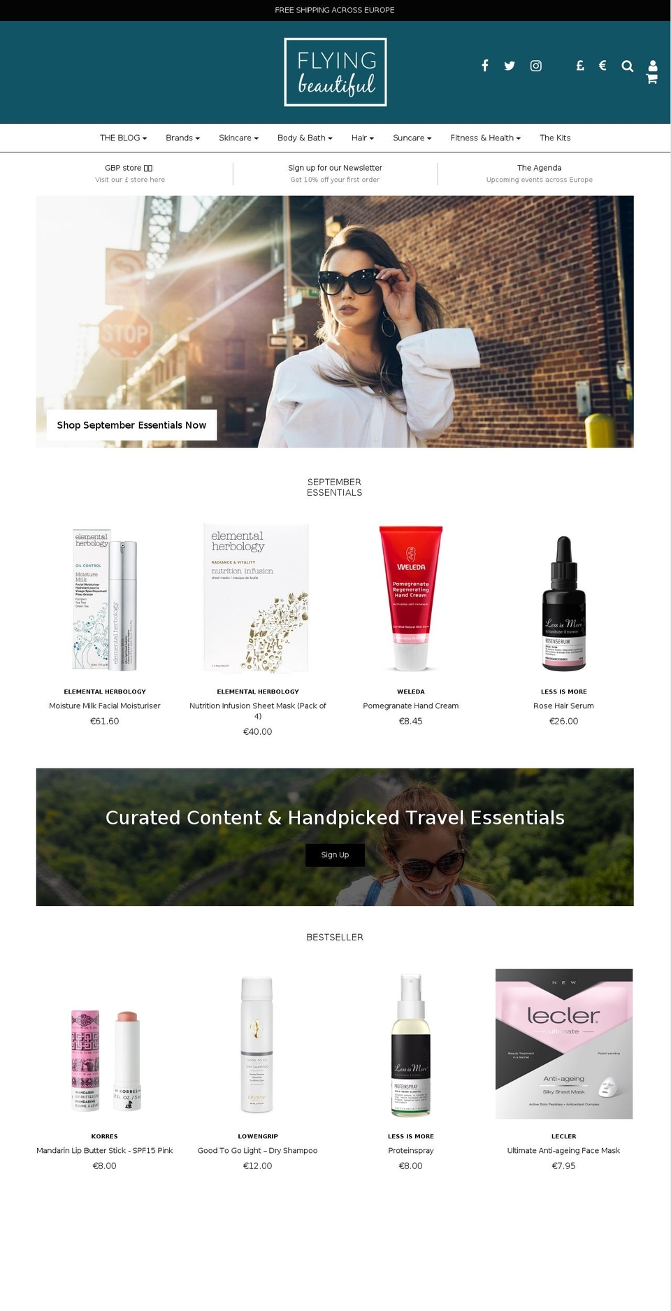 flyingbeautiful.com shopify website screenshot
