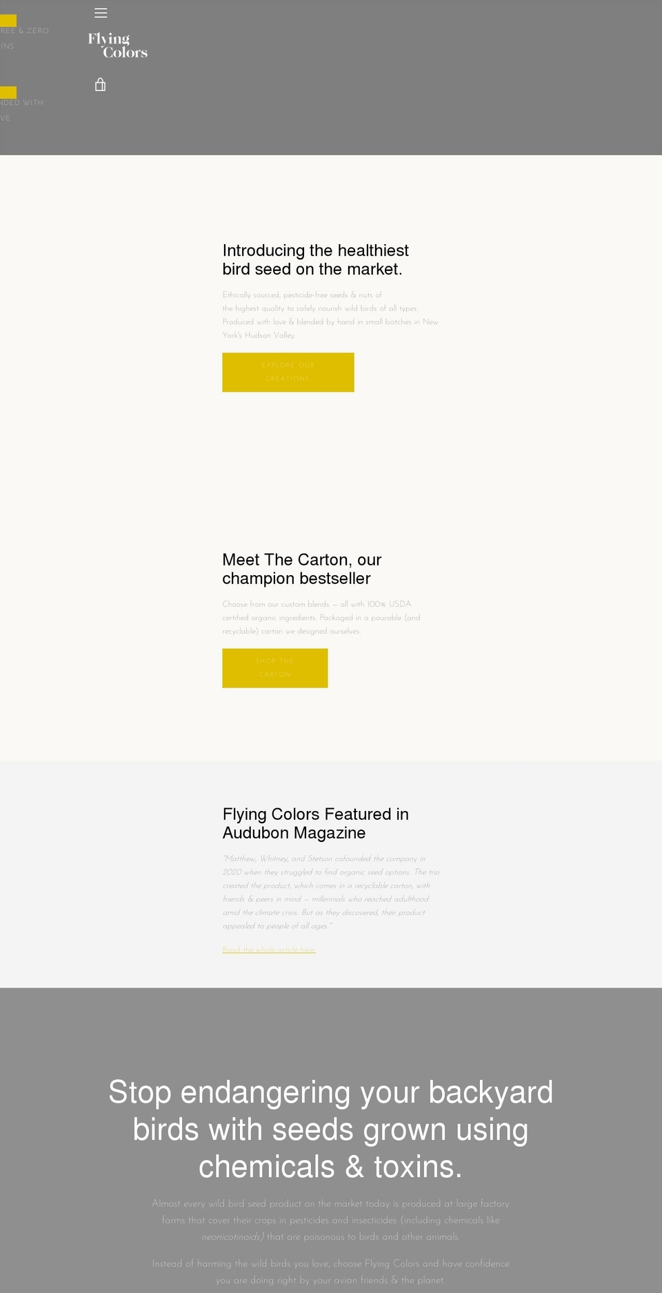 Narrative with Installments message Shopify theme site example flyingcolors.co