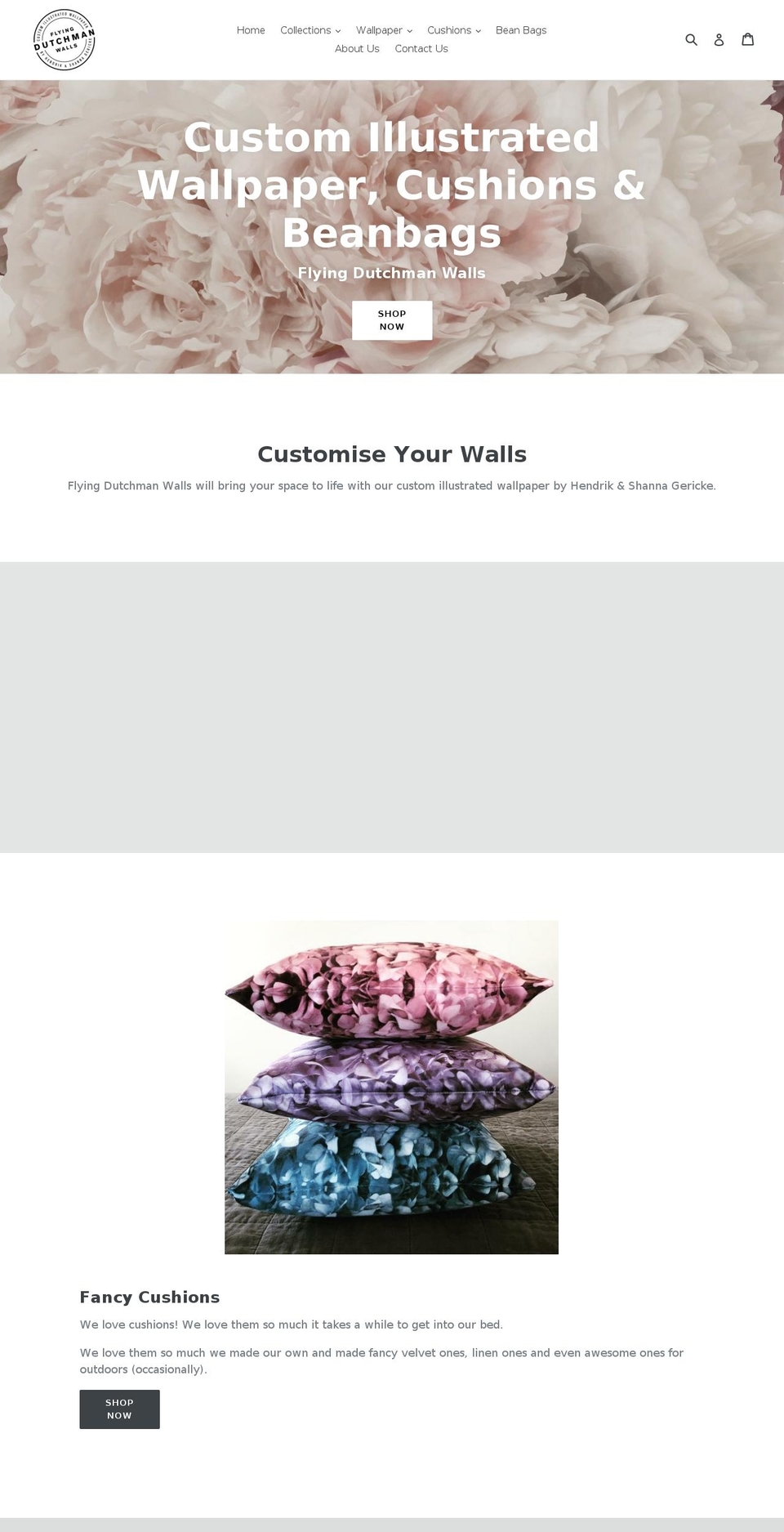 flyingdutchmanwalls.com — Shopify storefront screenshot