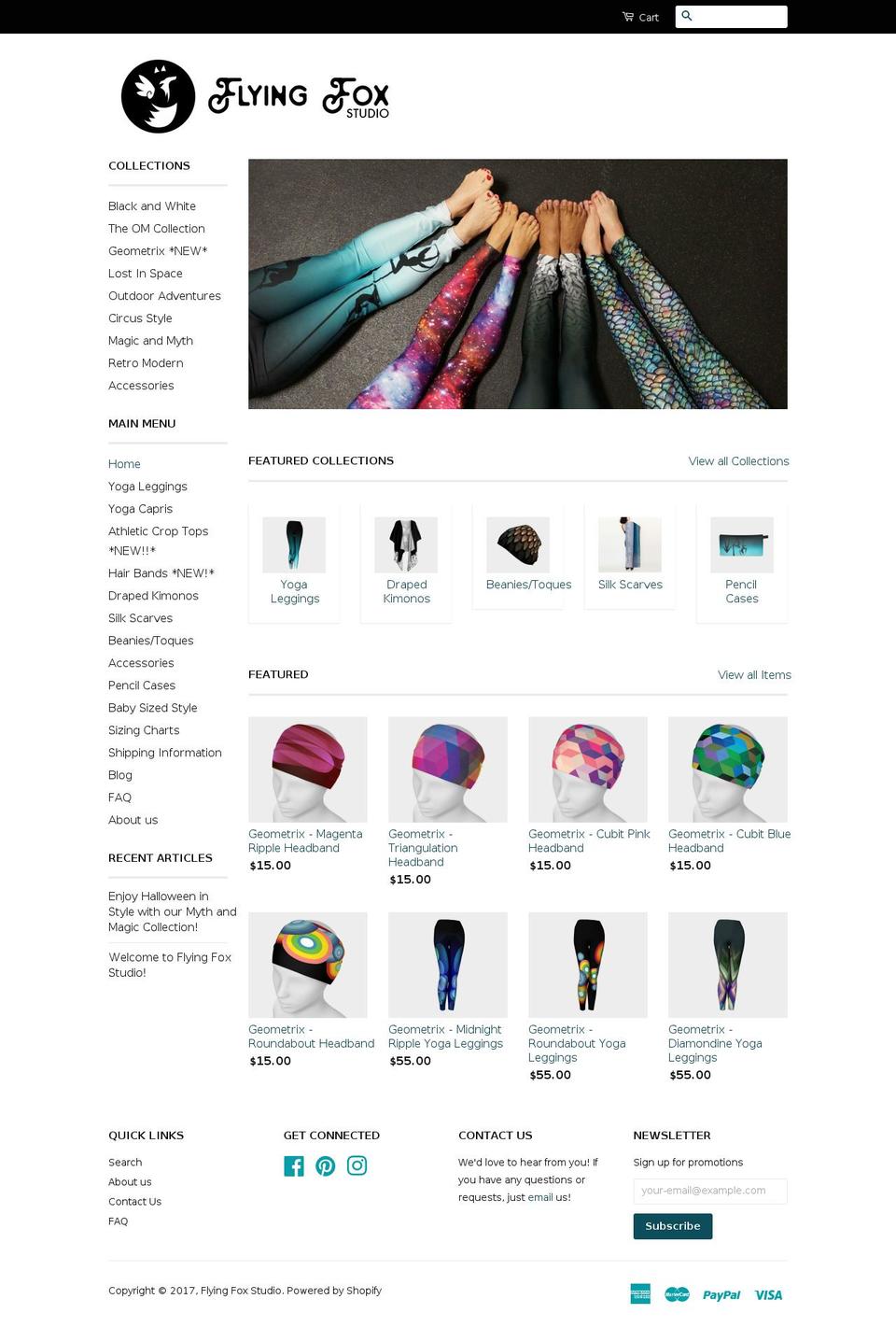 flyingfoxstudio.com shopify website screenshot