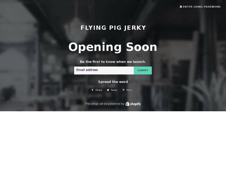 flyingpigjerky.com — Shopify storefront screenshot