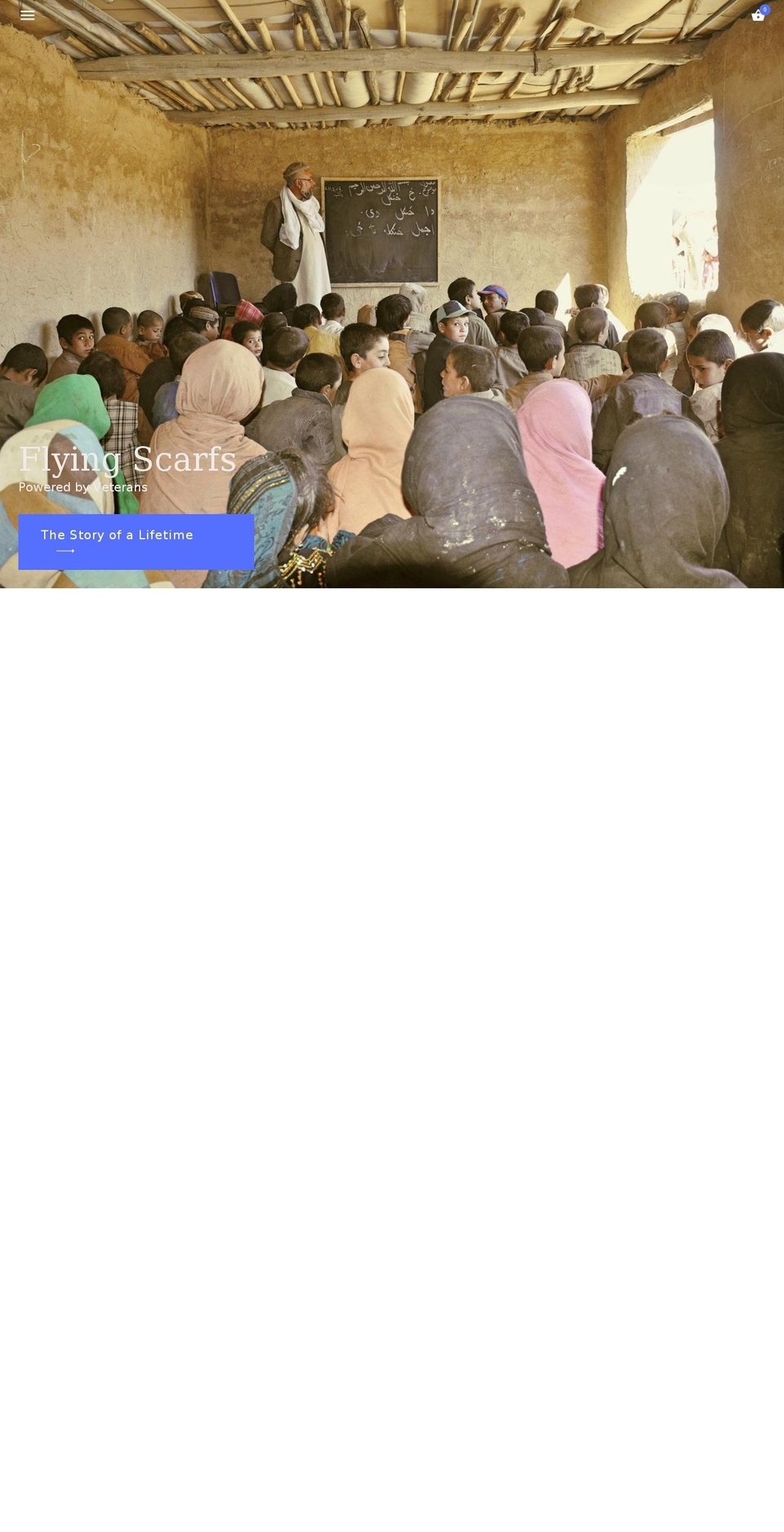 flyingscarves.com shopify website screenshot