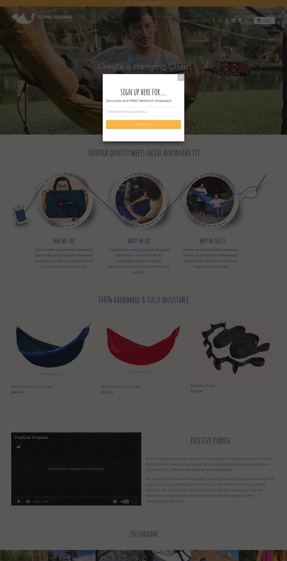 flyingsquirreloutfitters.com shopify website screenshot