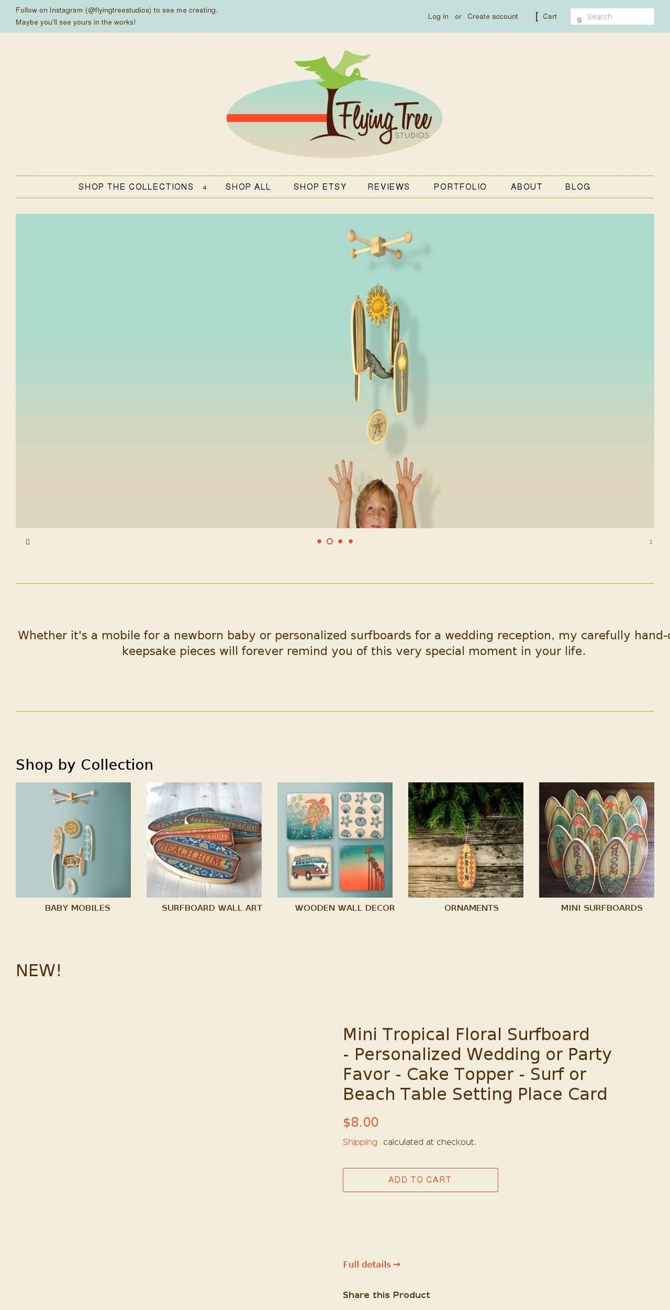 flyingtreestudios.com shopify website screenshot