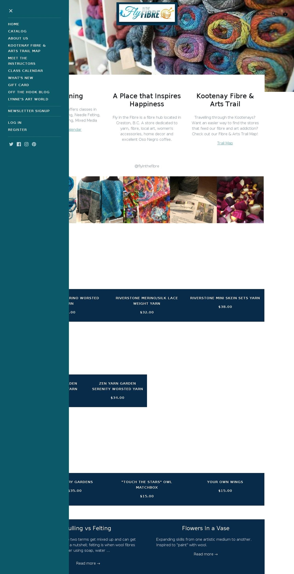 flyinthefibre.ca shopify website screenshot