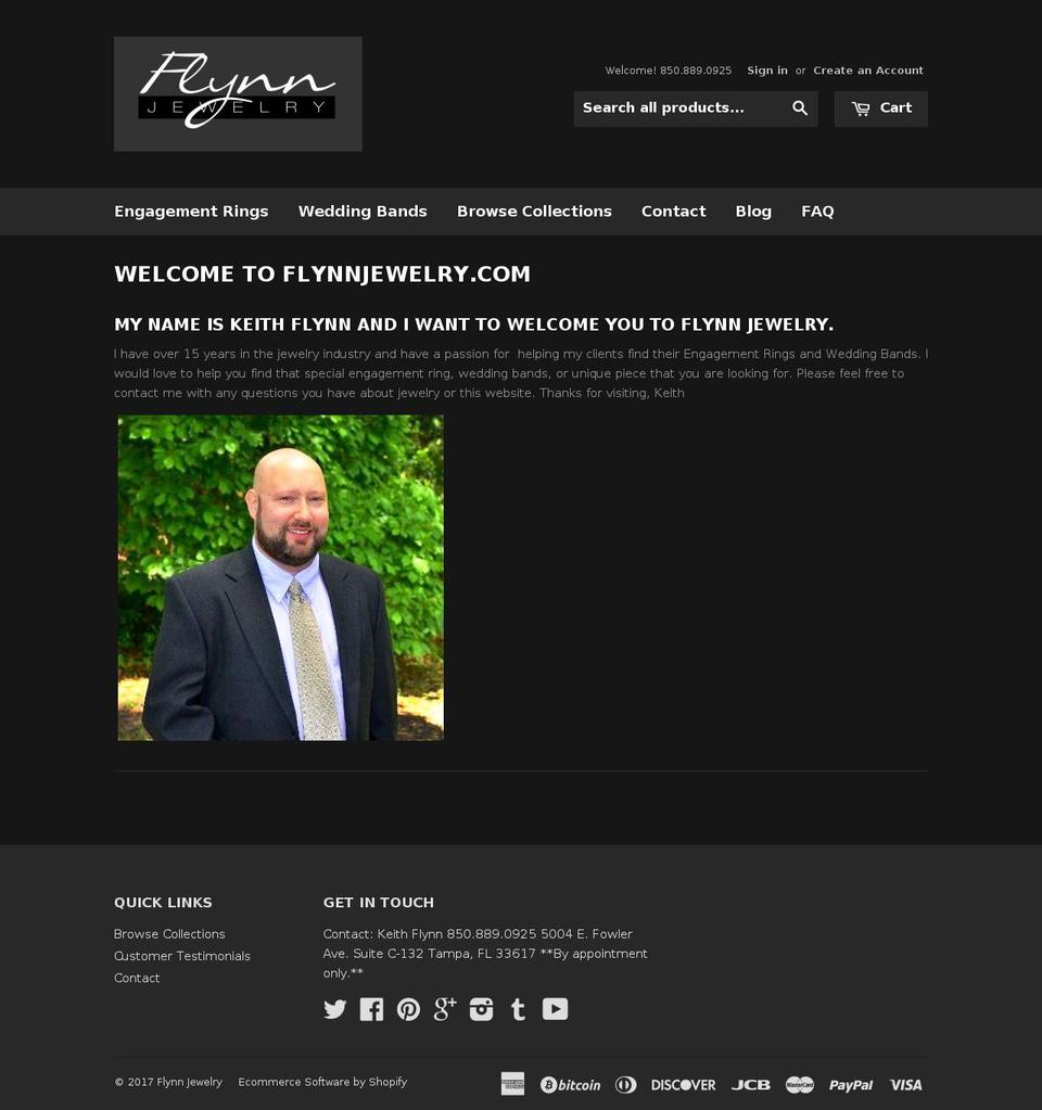 flynnjewelry.com shopify website screenshot