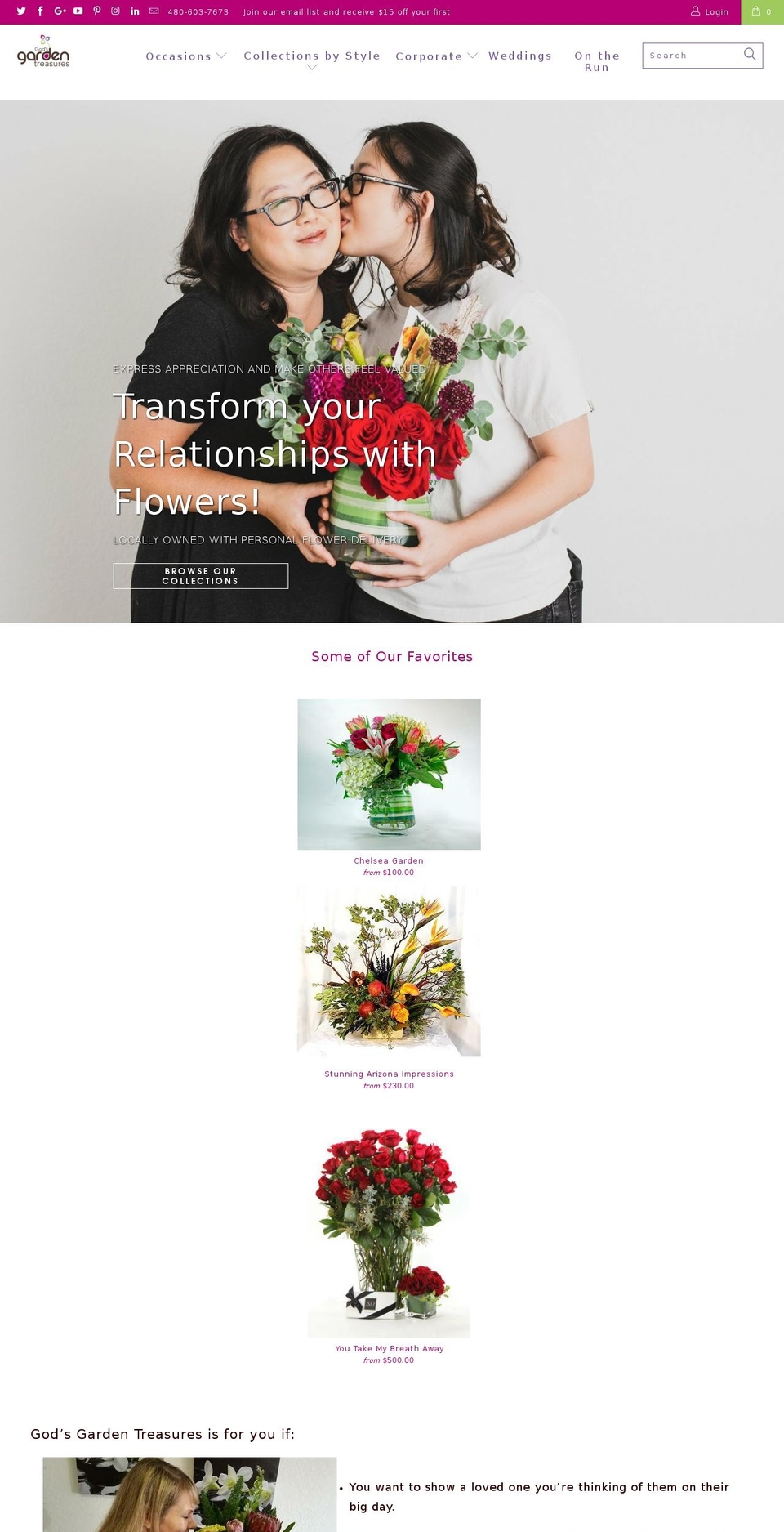 flynnsflowers.net shopify website screenshot