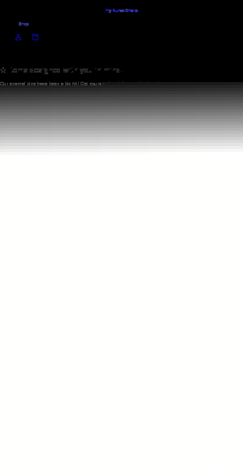 flynursechelle.com shopify website screenshot