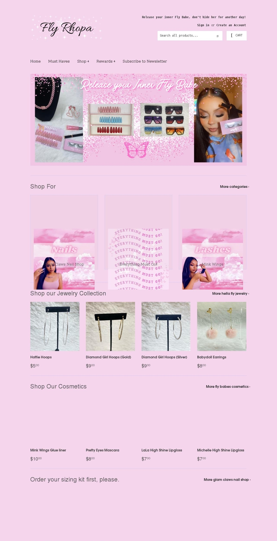 flyrhopa.com shopify website screenshot