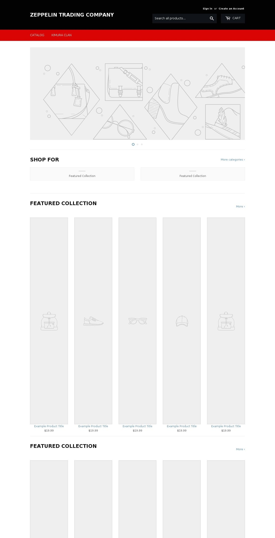 flyzeppelin.com — Shopify storefront screenshot