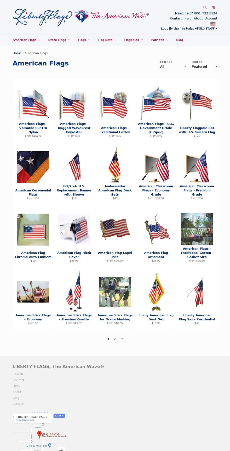 fmaaflag.com shopify website screenshot