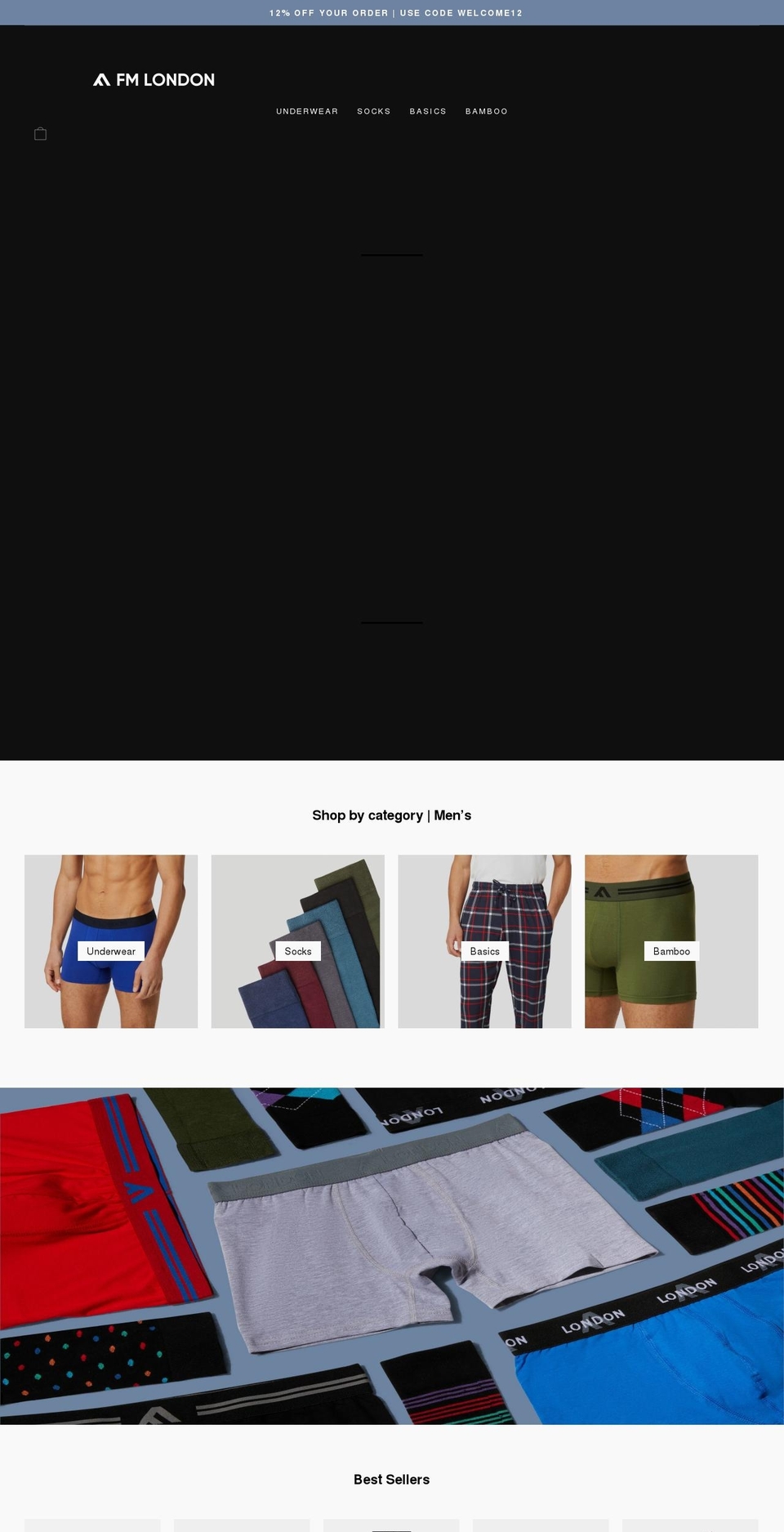 fmlondon.co.uk shopify website screenshot