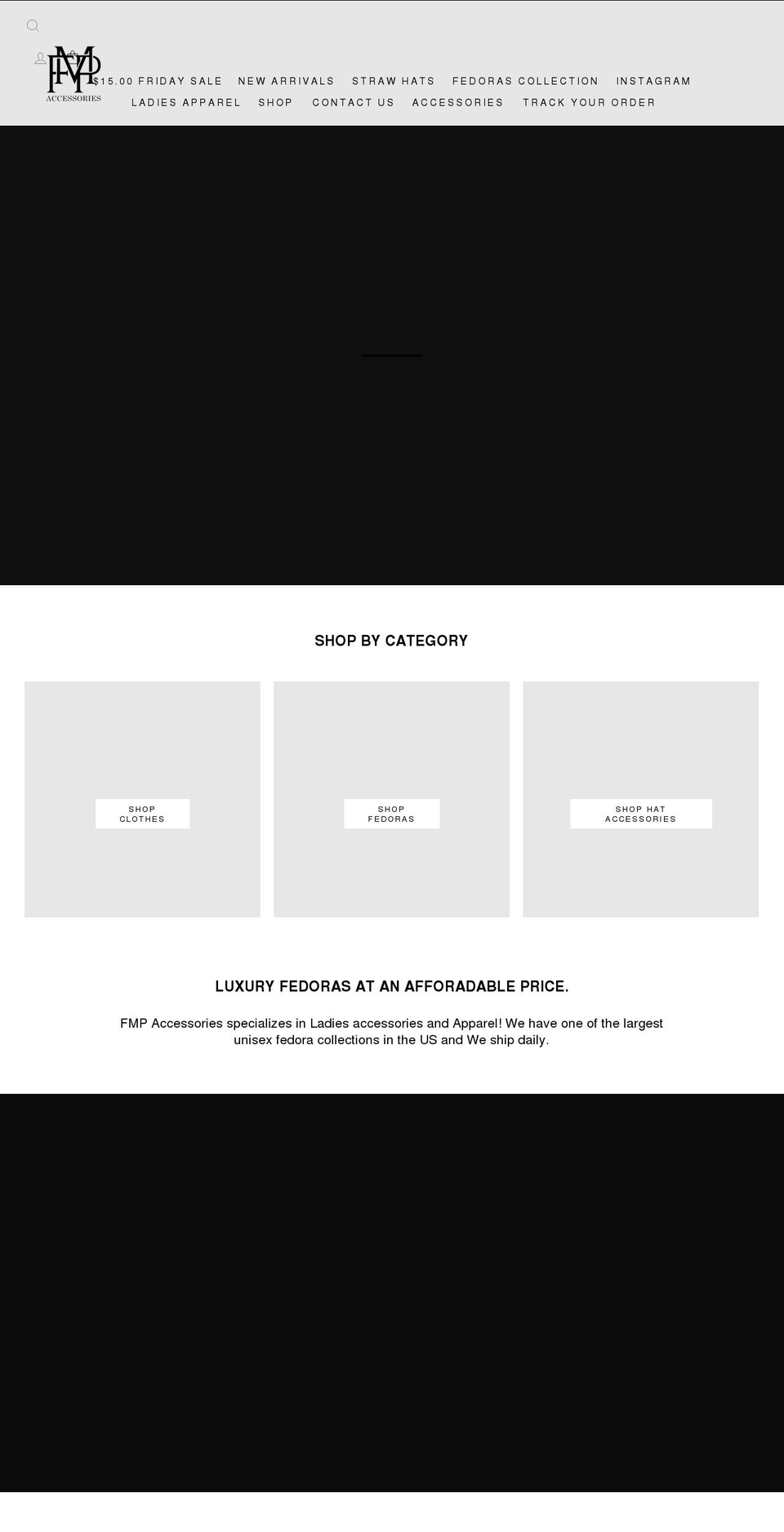 fmpaccessories.com shopify website screenshot