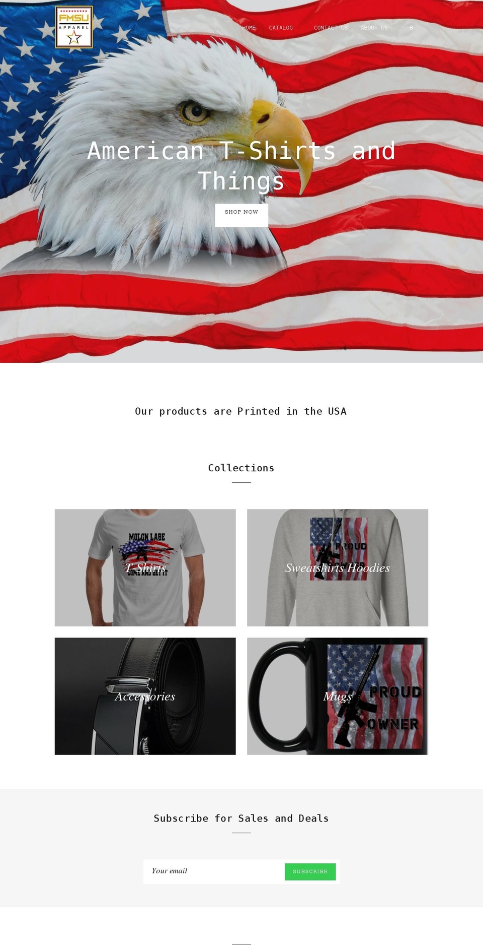 fmsuapparel.com shopify website screenshot