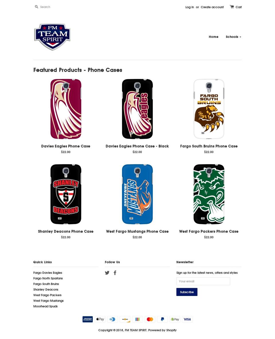 fmteamspirit.com shopify website screenshot