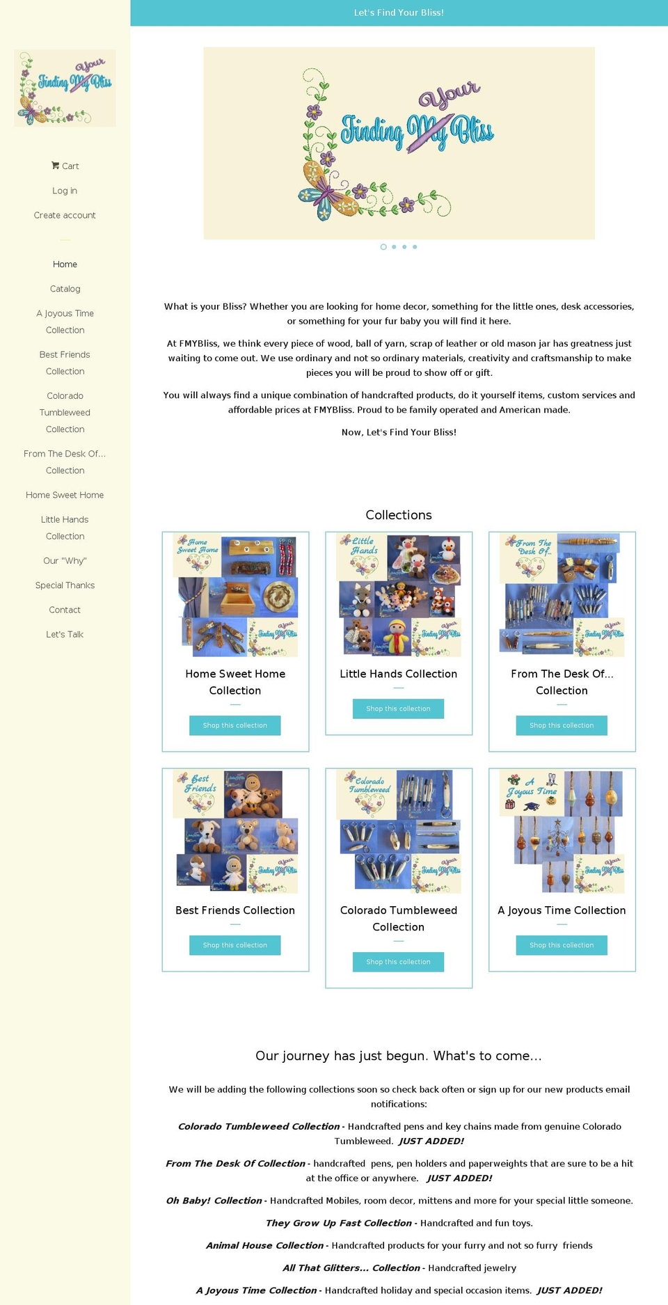fmybliss.com — Shopify storefront screenshot