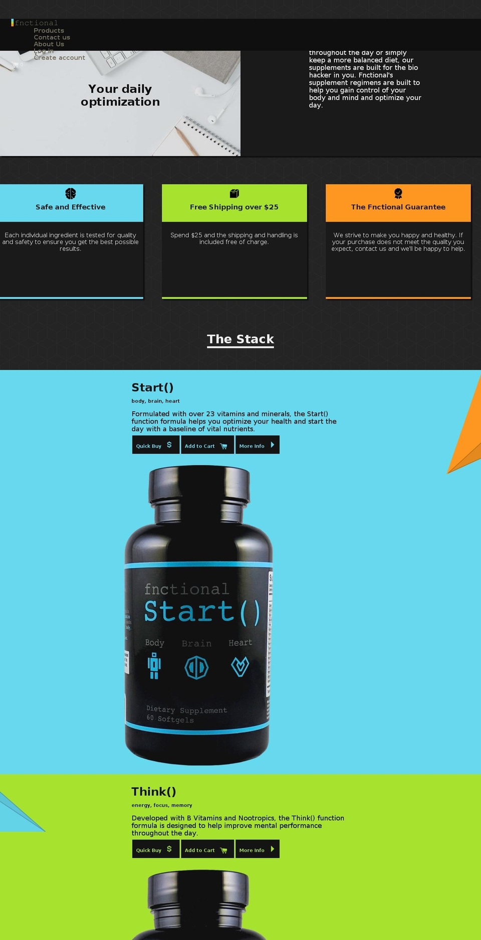 fnctional.com — Shopify storefront screenshot