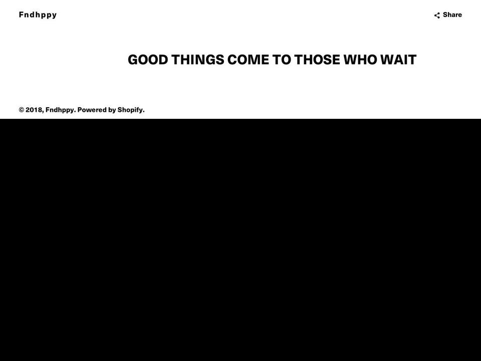 fndhppy.com — Shopify storefront screenshot