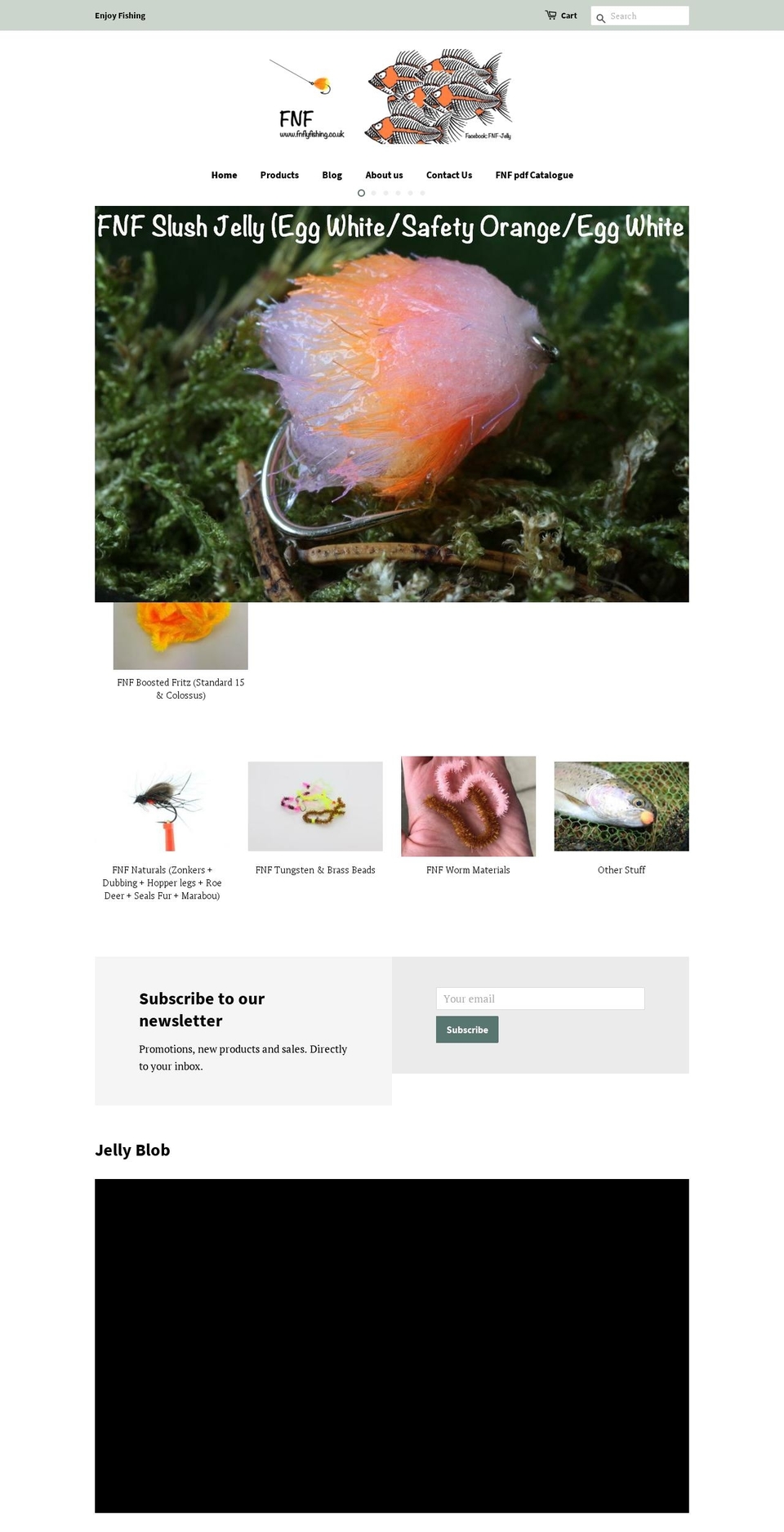 fnflyfishing.co.uk shopify website screenshot