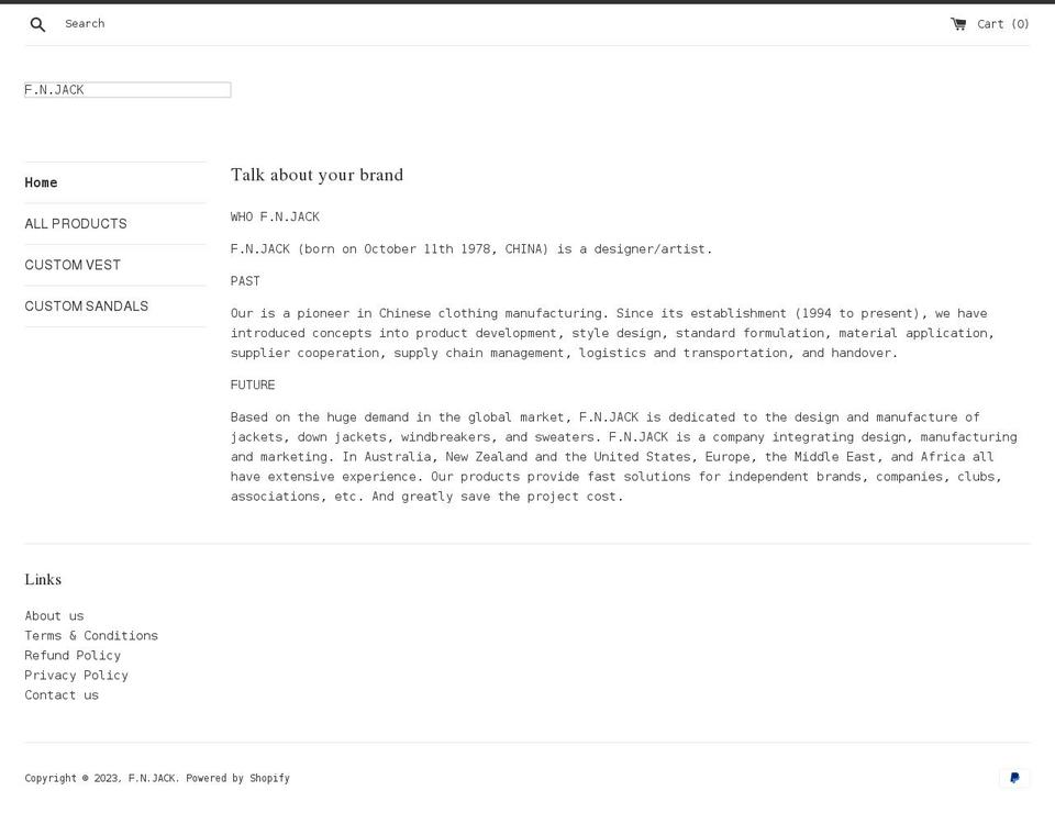 fnjack1978.com shopify website screenshot