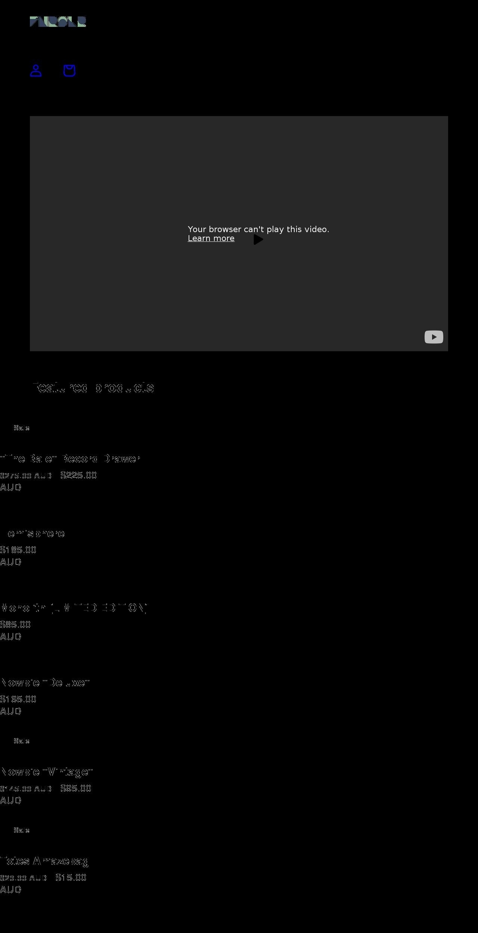 fnrblr.com shopify website screenshot