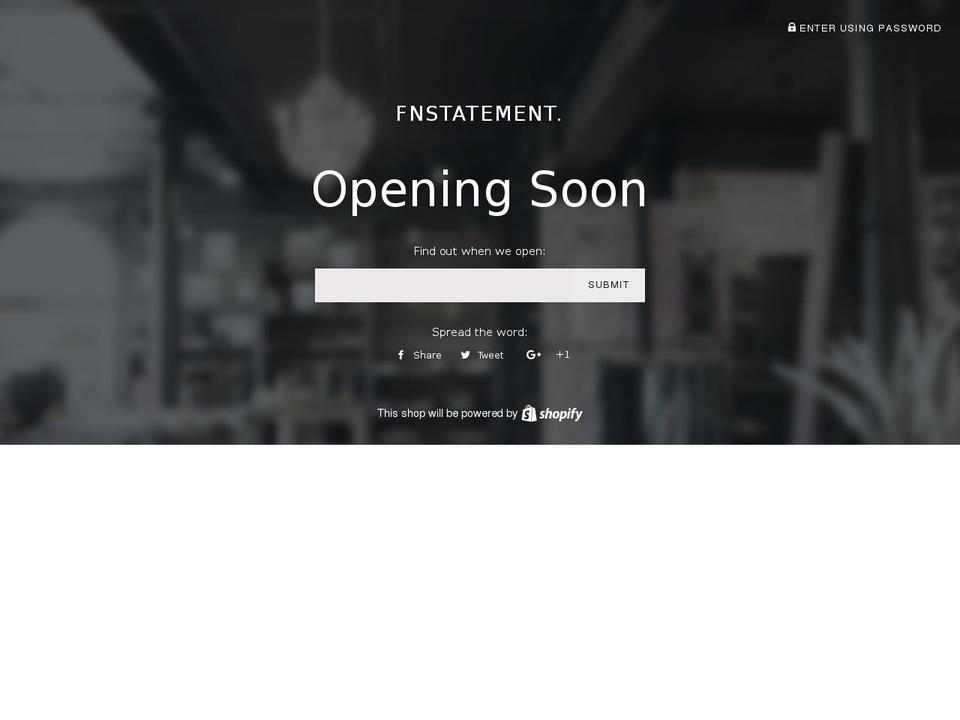 fnstatement.com shopify website screenshot