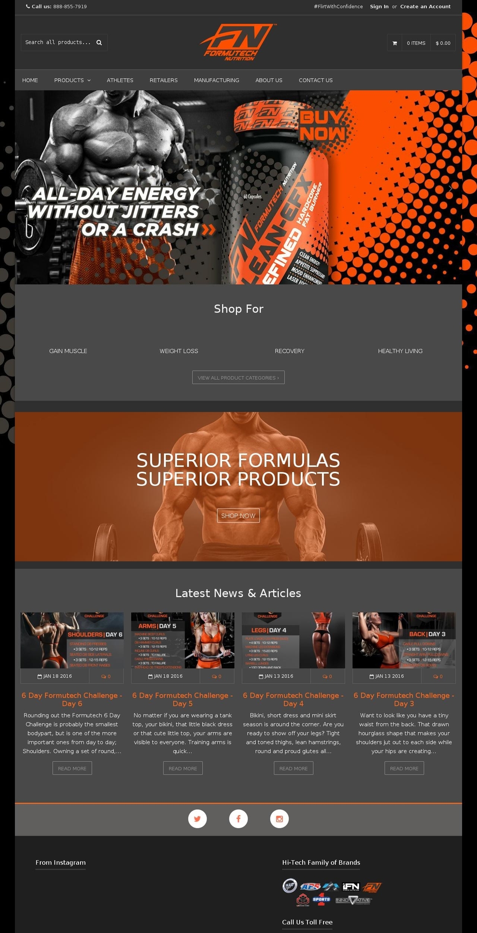 fnutrition.com — Shopify storefront screenshot