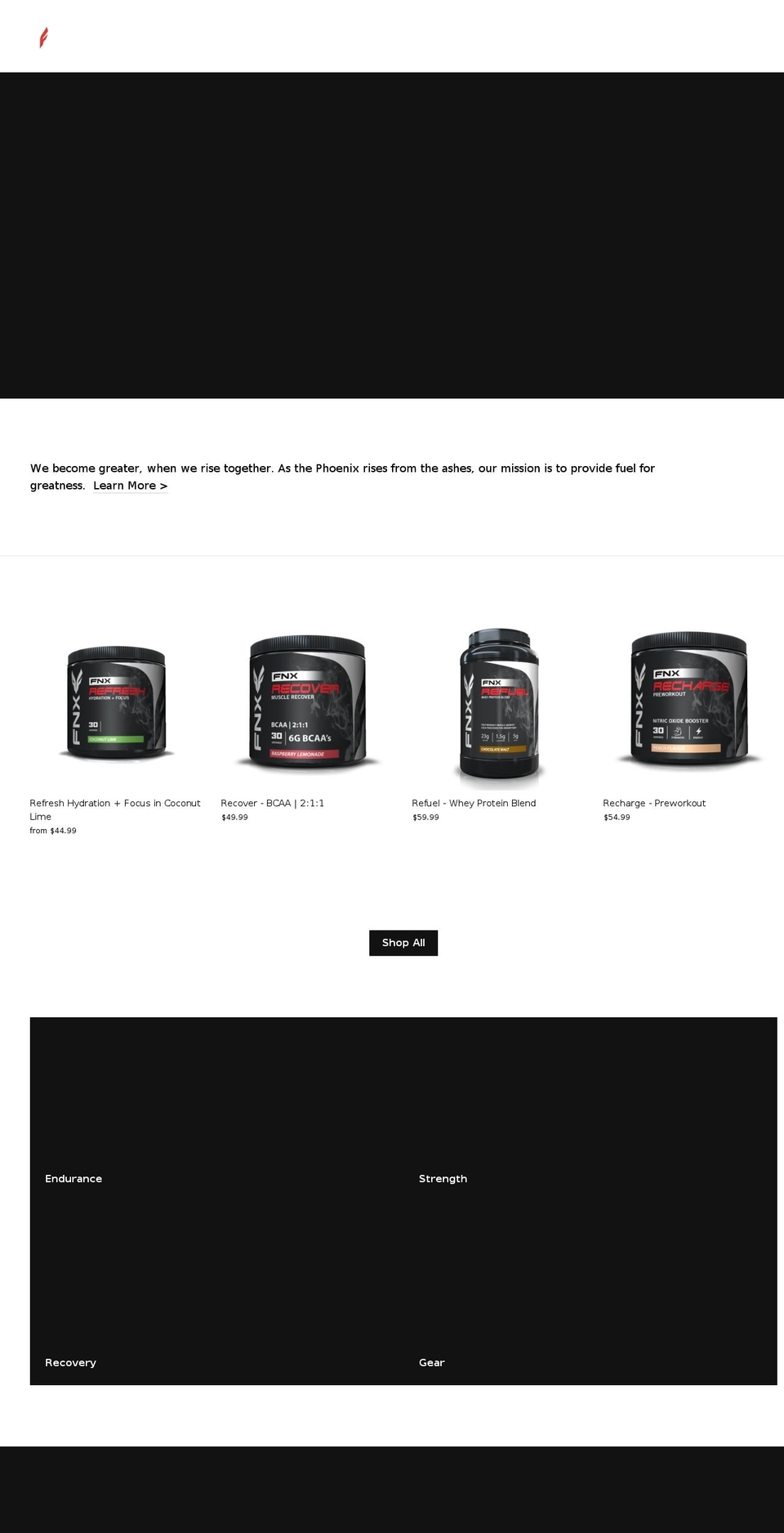fnxfit.com — Shopify storefront screenshot
