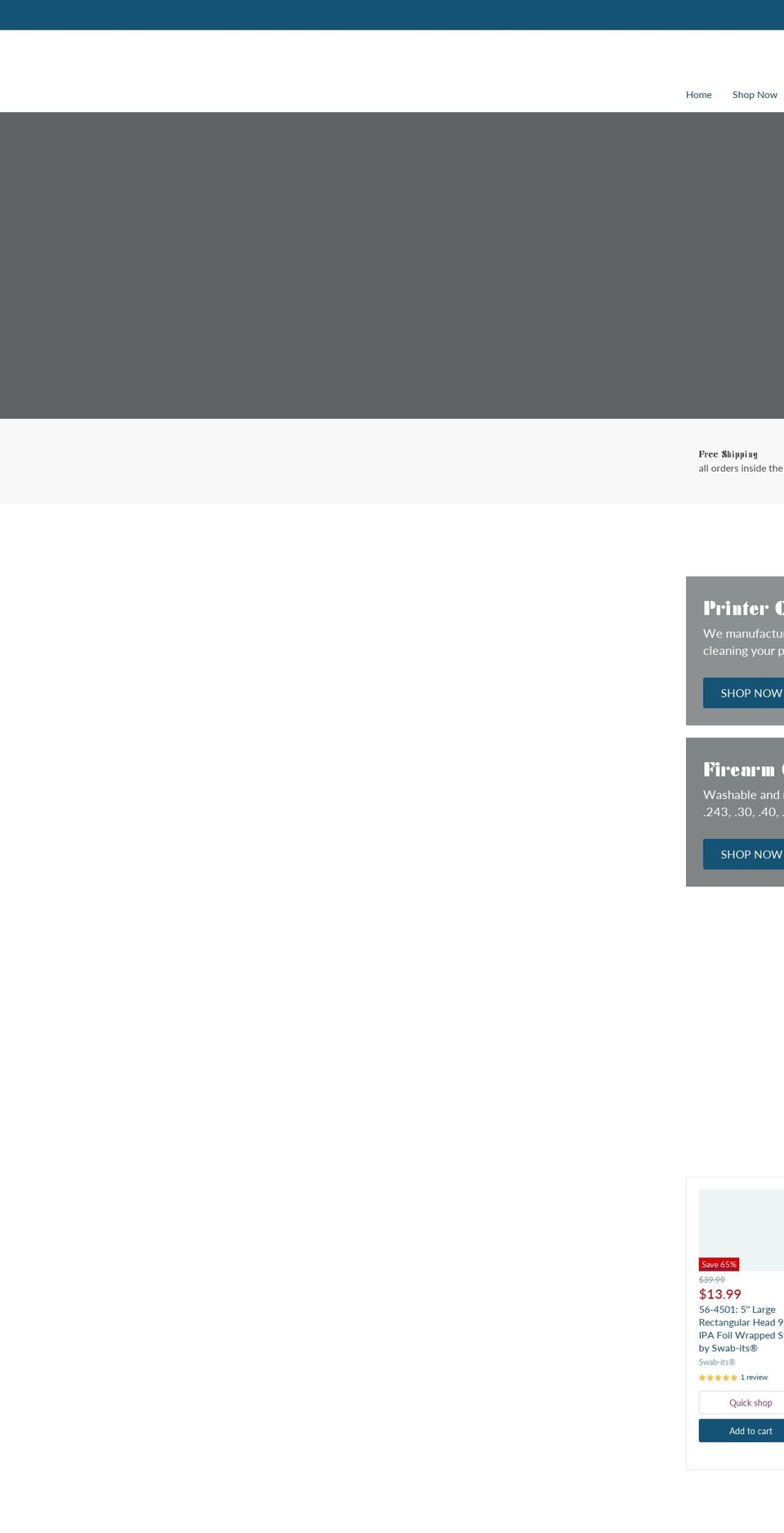 foam-swabs.com — Shopify storefront screenshot