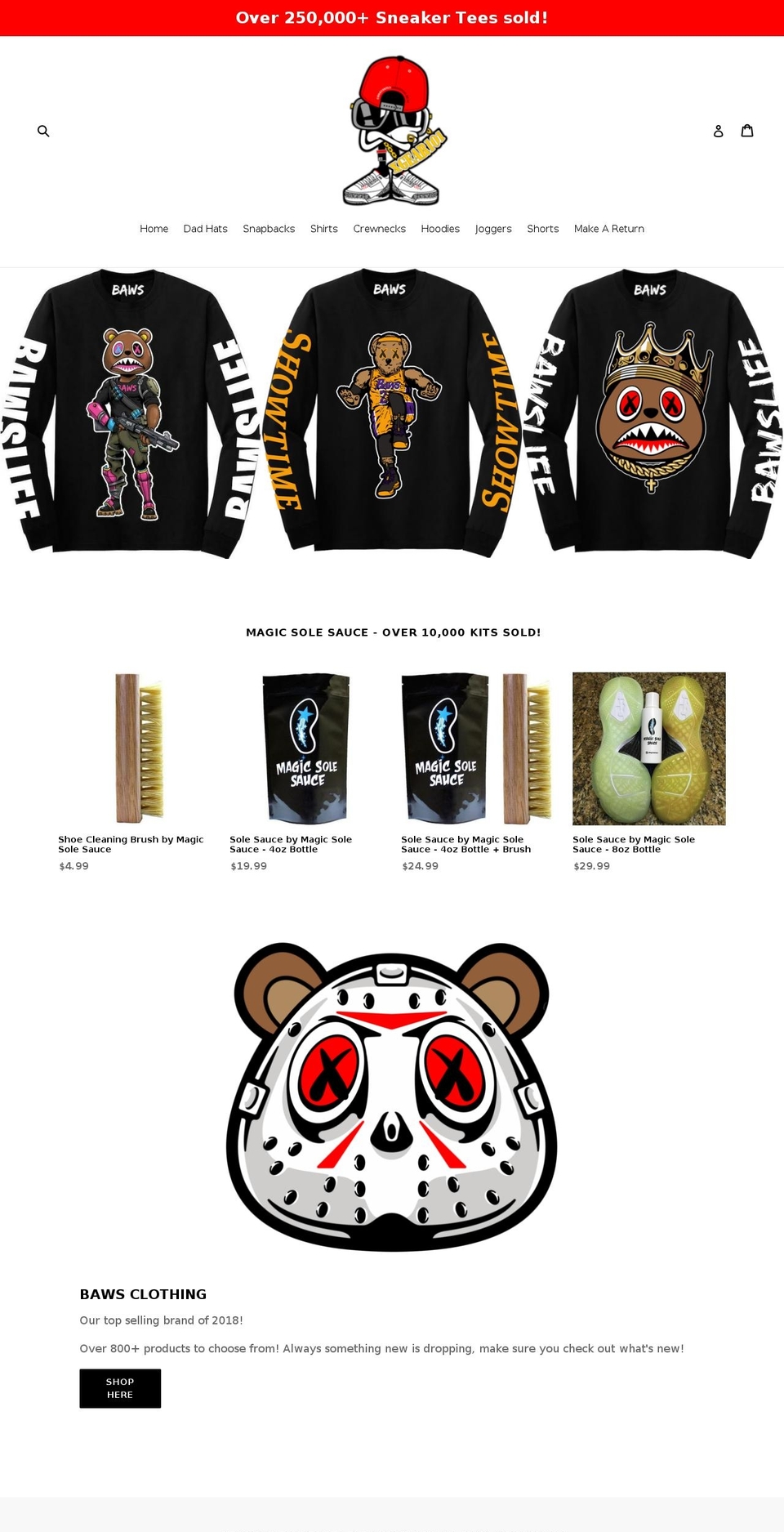 foampositetees.com — Shopify storefront screenshot