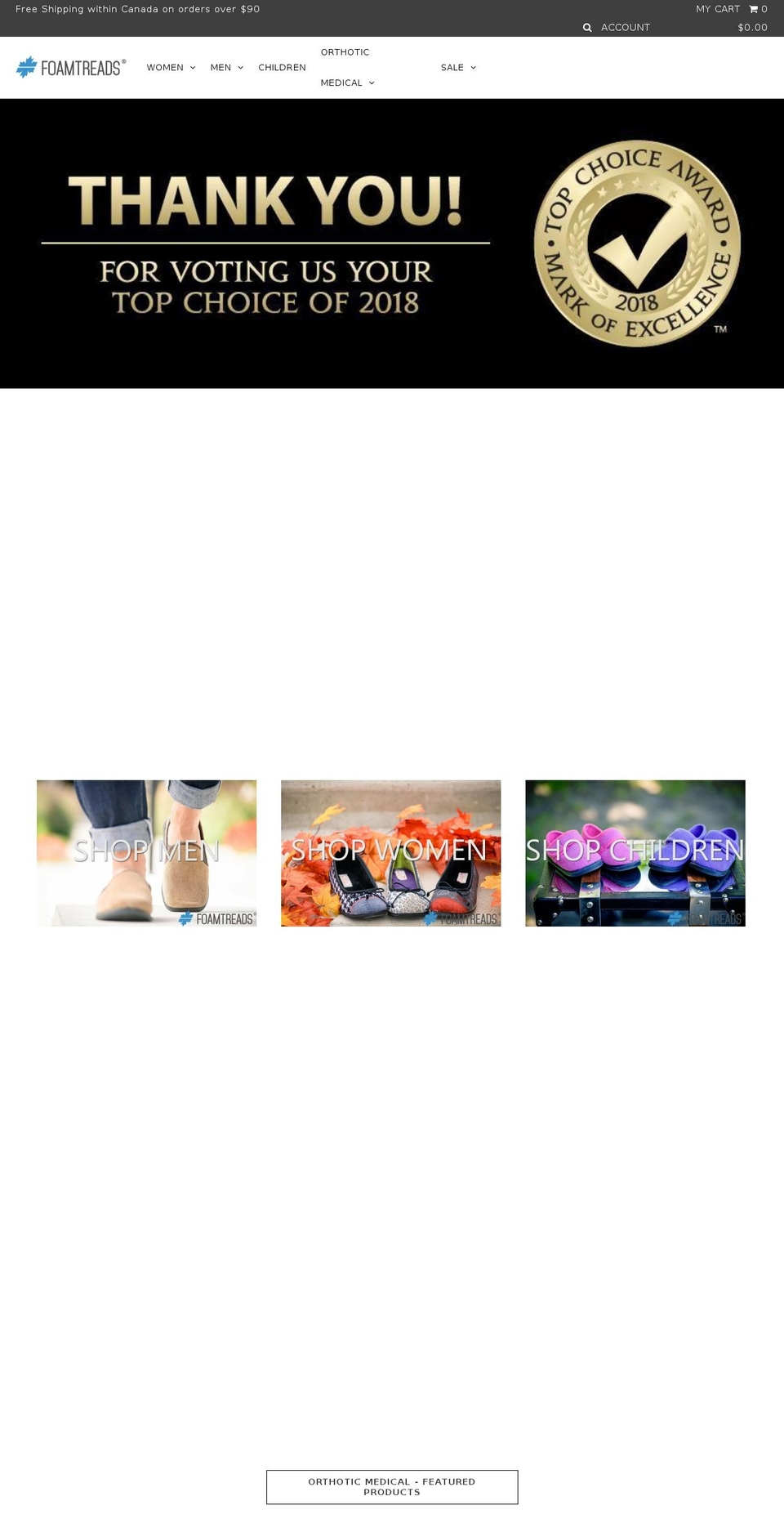 foamtreadsrelaxinstyle.com shopify website screenshot