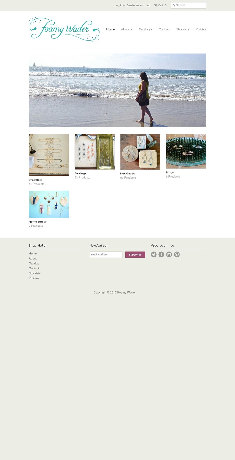 foamywader.com shopify website screenshot