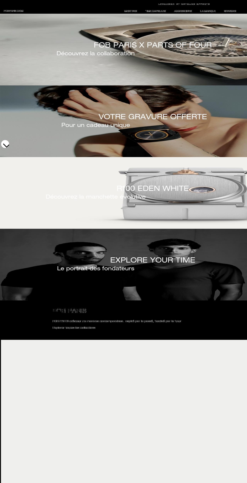 fobparis.com shopify website screenshot