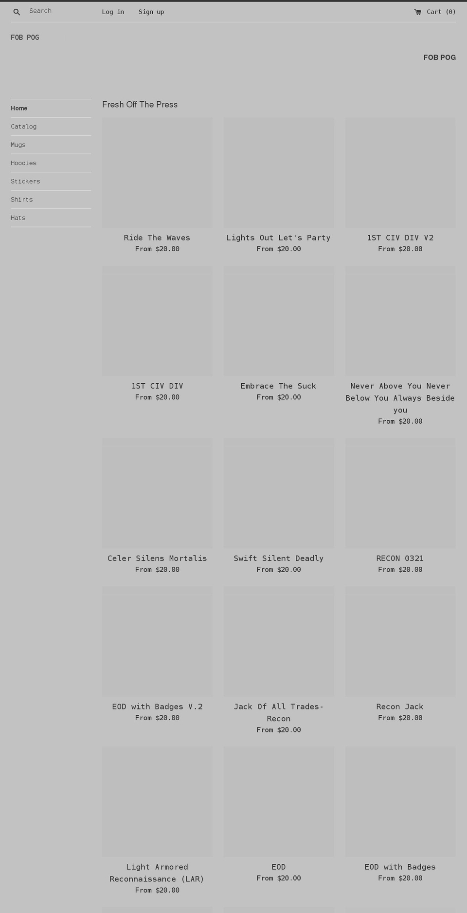 fobpog.com shopify website screenshot