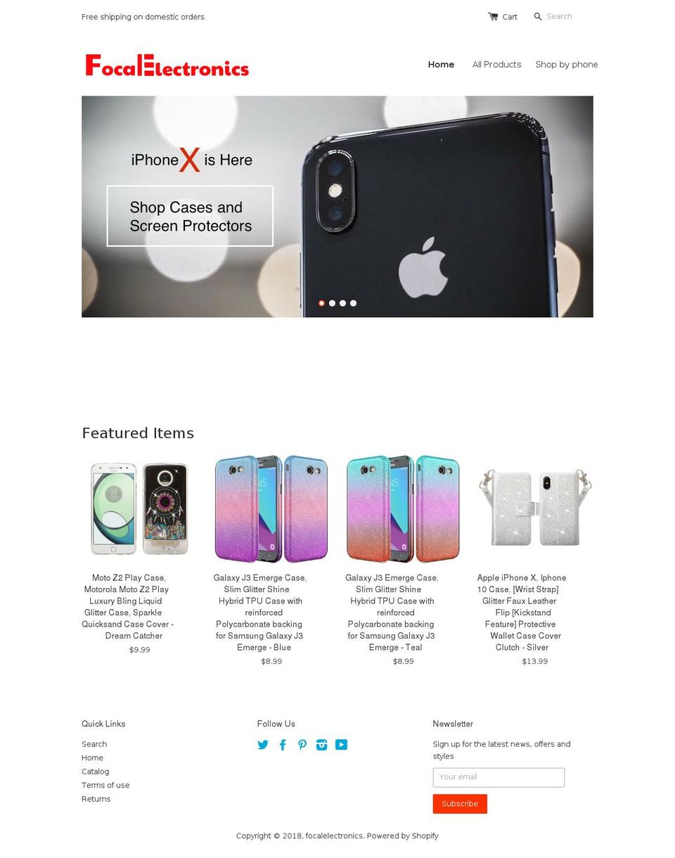 focalelectronics.com — Shopify storefront screenshot