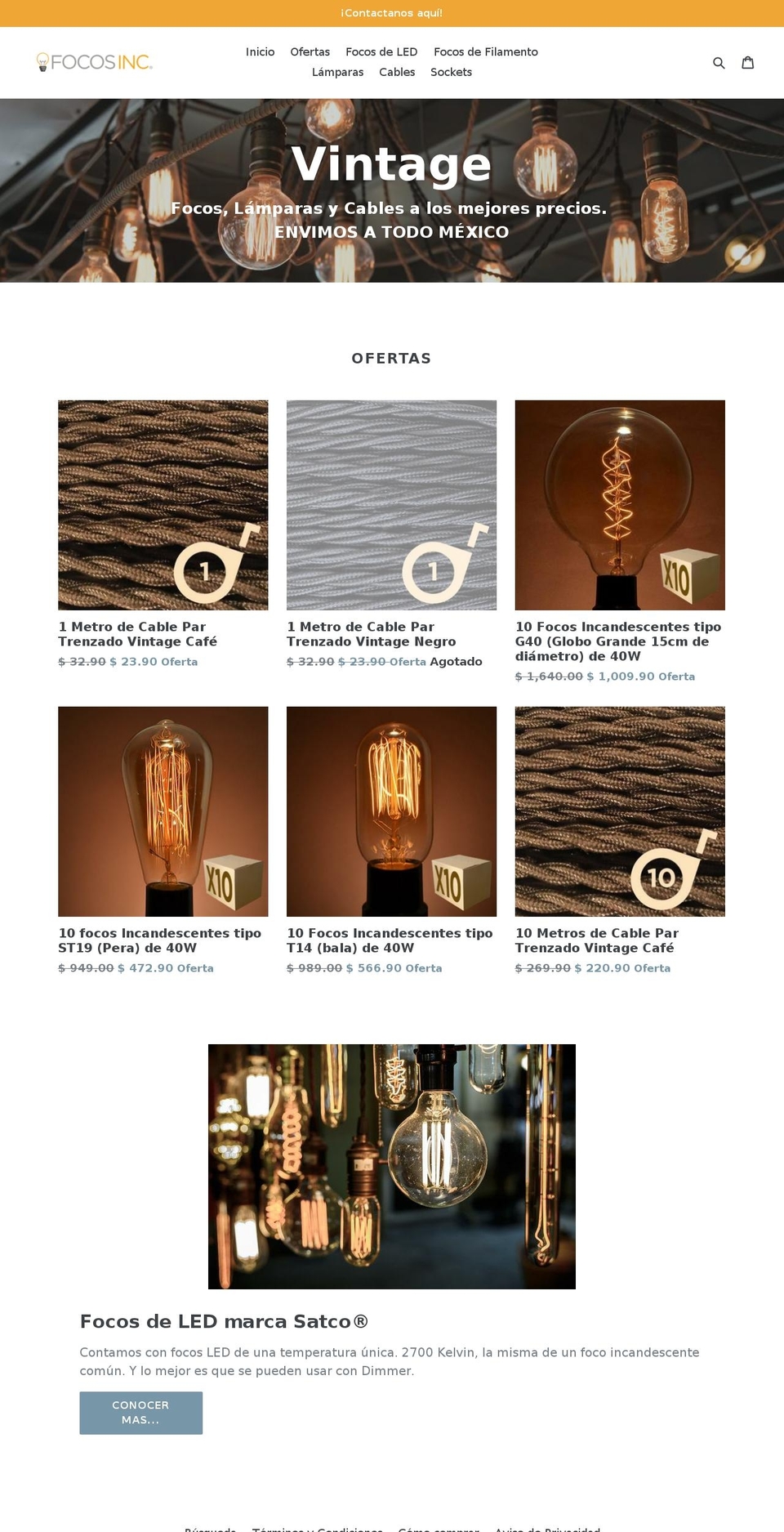 focosinc.com — Shopify storefront screenshot
