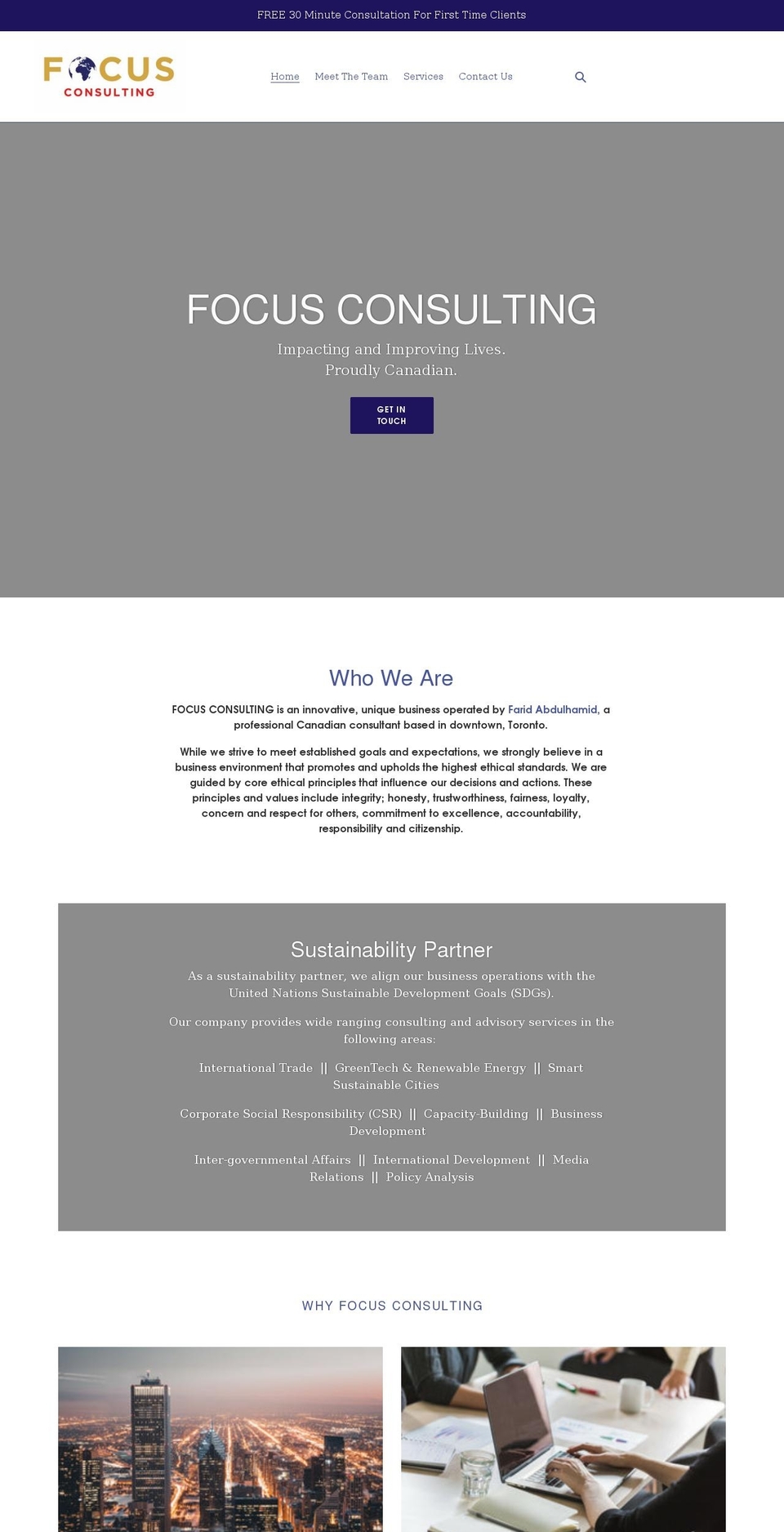 focusconsult.org shopify website screenshot