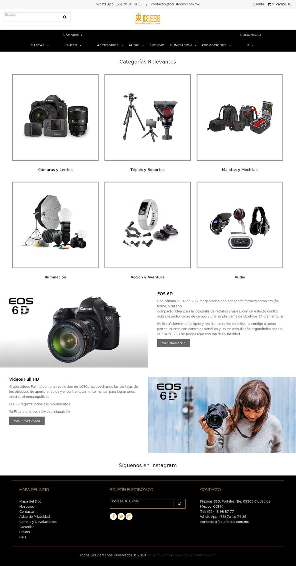 focusfocus.mx shopify website screenshot