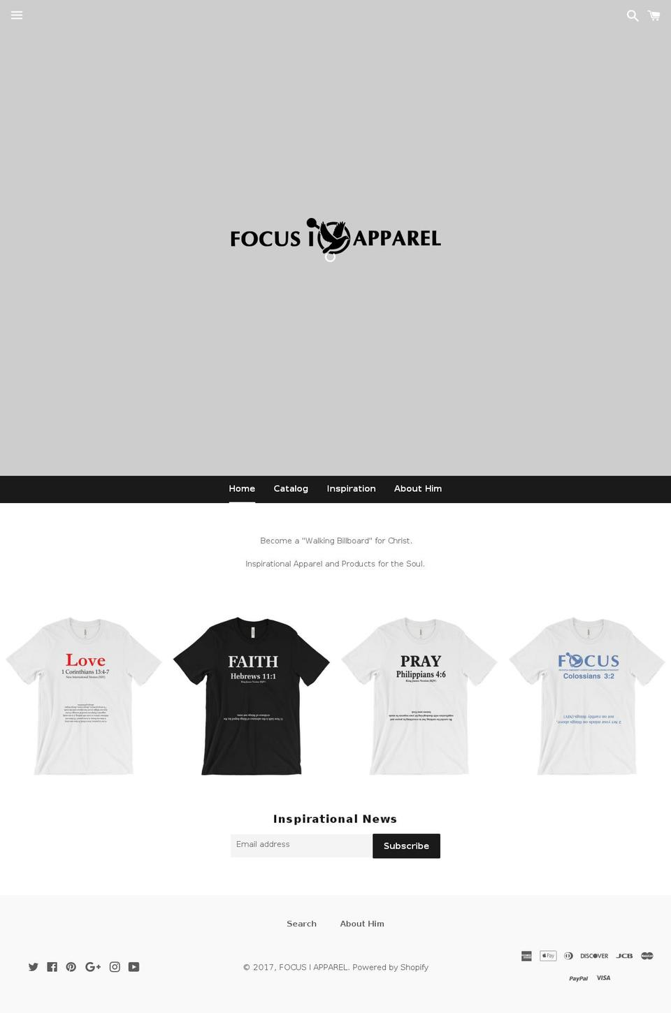 focusiapparel.com shopify website screenshot