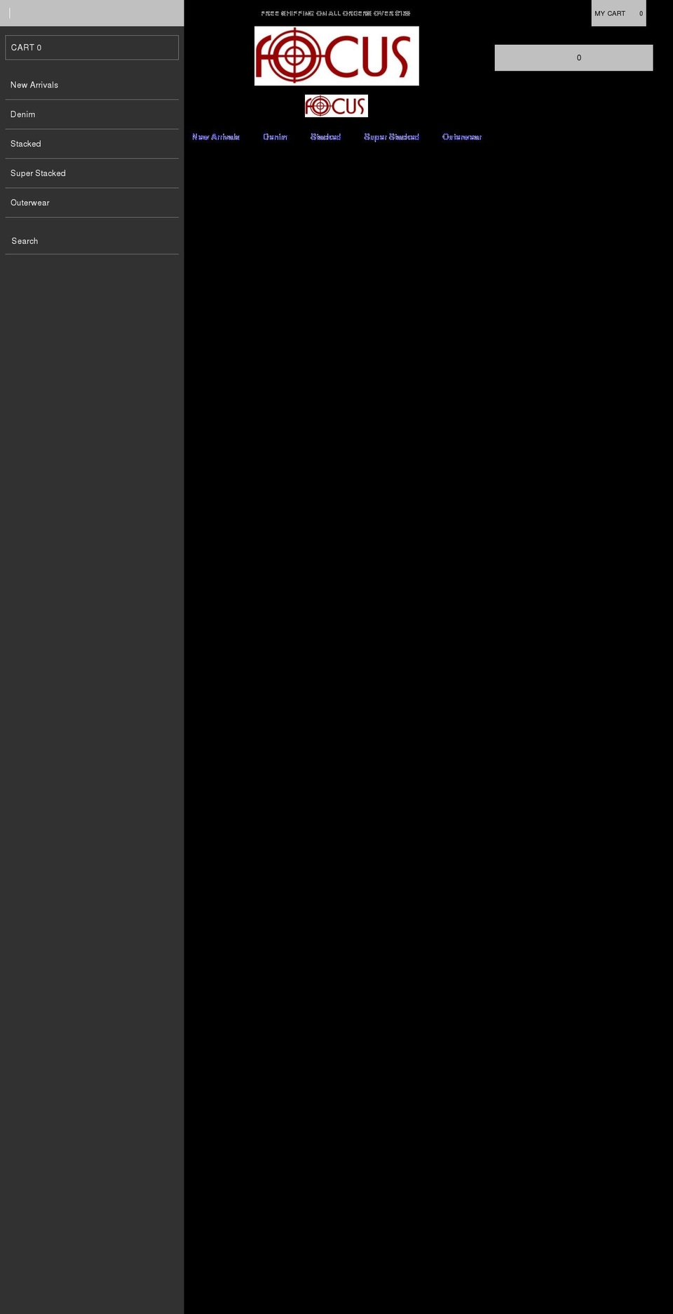 focusjean.com shopify website screenshot