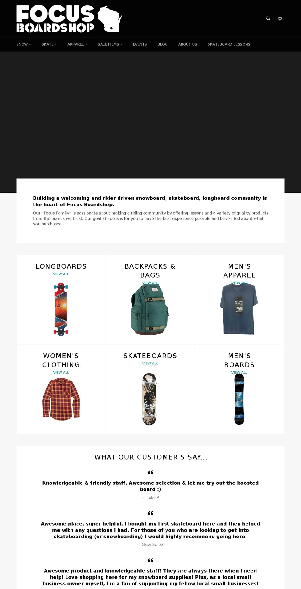 focusmadison.com shopify website screenshot