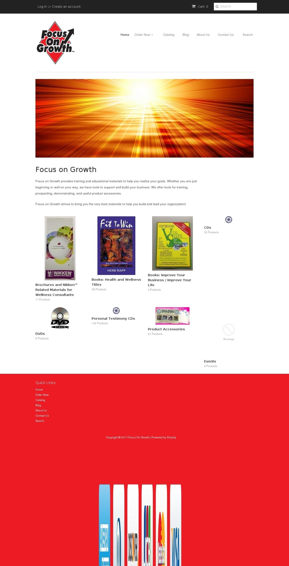 focusongrowth.com shopify website screenshot