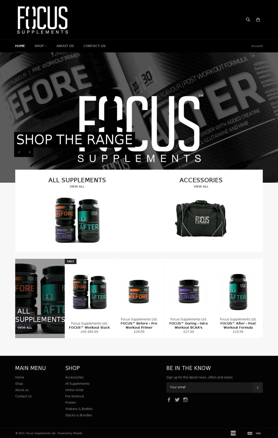 focussupps.com shopify website screenshot